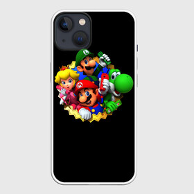 Чехол для iPhone 13 с принтом Марио в Курске,  |  | 35 | mario | mario 3d all stars | mario 3d world | mario bros | super mario | марио