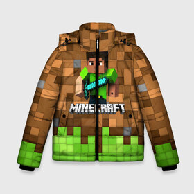 Зимняя куртка для мальчиков 3D с принтом Minecraft logo heroes в Курске, ткань верха — 100% полиэстер; подклад — 100% полиэстер, утеплитель — 100% полиэстер | длина ниже бедра, удлиненная спинка, воротник стойка и отстегивающийся капюшон. Есть боковые карманы с листочкой на кнопках, утяжки по низу изделия и внутренний карман на молнии. 

Предусмотрены светоотражающий принт на спинке, радужный светоотражающий элемент на пуллере молнии и на резинке для утяжки | blox | creeper | dungeons | game | geometry | pixel | steve | алекс | герои | детям | зелень | игра | квадраты | крипер | куб | логотипы игр | майнкрафт | мальчикам | меч | мобы | персонажи | пиксель | пиксельный | подземелья