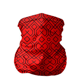 Бандана-труба 3D с принтом Геометрический орнамент в Курске, 100% полиэстер, ткань с особыми свойствами — Activecool | плотность 150‒180 г/м2; хорошо тянется, но сохраняет форму | абстракция | геометрия | кубы | орнамент | паттерн | полосы | узор