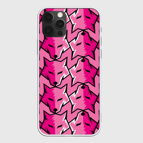 Чехол для iPhone 12 Pro Max с принтом Pink pattern в Курске, Силикон |  | ears | eyes | fashion | muzzle | pattern | pink | vanguard | wolf | авангард | волк | глаза | мода | розовый | узор | уши