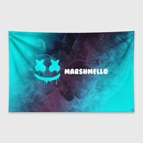 Флаг-баннер с принтом MARSHMELLO МАРШМЕЛЛОУ в Курске, 100% полиэстер | размер 67 х 109 см, плотность ткани — 95 г/м2; по краям флага есть четыре люверса для крепления | face | logo | marsh | marshmallow | marshmello | marshmelo | mello | smile | лицо | лого | маршмеллов | маршмеллоу | маршмеллу | маршмело | маршмелов | маршмелоу | маска | музыка | рожица | символ | смайл | улыбка