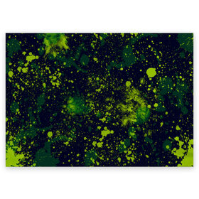 Поздравительная открытка с принтом Camouflage в Курске, 100% бумага | плотность бумаги 280 г/м2, матовая, на обратной стороне линовка и место для марки
 | camouflage | paint | paints | брызги | брызги краски | брызги красок | жёлто зеленый | зеленая | зелено жёлтый | зеленый | зеленый камуфляж | камуфляж | краска | краски | милитари | пятна краски | разводы