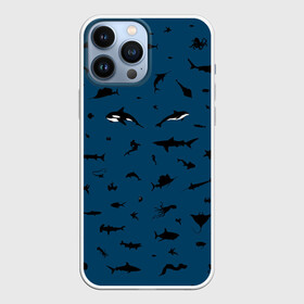 Чехол для iPhone 13 Pro Max с принтом Fish в Курске,  |  | dolphin | fish | killer whale | see life | shark | акула | дельфин | касатка | морские обитатели | рыба