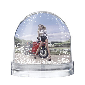 Снежный шар с принтом Biker Olga в Курске, Пластик | Изображение внутри шара печатается на глянцевой фотобумаге с двух сторон | celebrity | clouds | fashion | girl | model | motorcycle | nature | pose | sky | star | девушка | звезда | знаменитость | мода | модель | мотоцикл | небо | облака | природа