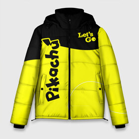 Мужская зимняя куртка 3D с принтом Pikachu в Курске, верх — 100% полиэстер; подкладка — 100% полиэстер; утеплитель — 100% полиэстер | длина ниже бедра, свободный силуэт Оверсайз. Есть воротник-стойка, отстегивающийся капюшон и ветрозащитная планка. 

Боковые карманы с листочкой на кнопках и внутренний карман на молнии. | battle | drawing | entei | lugia | metagross | pikachu | pokemon | zapdos | брок | бульбазавр | детектив | монстр | пикачу | покемон | эш