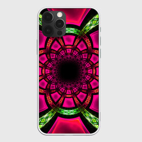 Чехол для iPhone 12 Pro Max с принтом Morella в Курске, Силикон |  | Тематика изображения на принте: abstraction | fractal | glow | pattern | pink | symmetry | абстракция | розовый | свечение | симметрия | узор | фрактал