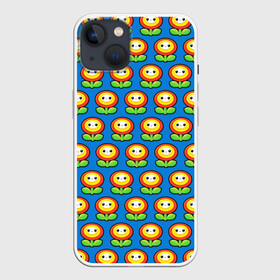 Чехол для iPhone 13 с принтом Super Mario в Курске,  |  | Тематика изображения на принте: bros | brothers | game | logo | odyssey | pattern | аркады | видеоигры | детям | легендарная | листья | логотипы игр | мальчикам | мультяшный | паттерн | платформер | подростковые | популярные | солнце | супер марио