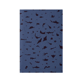 Обложка для паспорта матовая кожа с принтом Manta в Курске, натуральная матовая кожа | размер 19,3 х 13,7 см; прозрачные пластиковые крепления | Тематика изображения на принте: dolphin | fish | killer whale | manta | see life | shark | акула | дельфин | касатка | морские обитатели | рыба