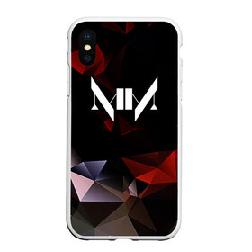 Чехол для iPhone XS Max матовый с принтом MARILYN MANSON в Курске, Силикон | Область печати: задняя сторона чехла, без боковых панелей | geometry | him | korn | nightwish | rock | zombie | великий | геометрические | гитара | готика | готические | логотипы рок групп | металл | металлика | металлист | музыка | музыкальные | мэрилин мэнсон | рок группа