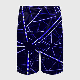 Детские спортивные шорты 3D с принтом BlueGANG в Курске,  100% полиэстер
 | пояс оформлен широкой мягкой резинкой, ткань тянется
 | abstraction | blue | forms | glow | led | neon | абстракция | неон | светодиод | свечение | синий | формы