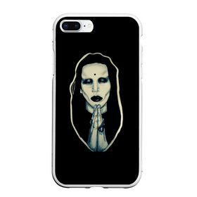Чехол для iPhone 7Plus/8 Plus матовый с принтом Marilyn Manson в Курске, Силикон | Область печати: задняя сторона чехла, без боковых панелей | 