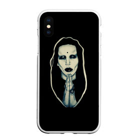 Чехол для iPhone XS Max матовый с принтом Marilyn Manson в Курске, Силикон | Область печати: задняя сторона чехла, без боковых панелей | Тематика изображения на принте: manson | marilyn | marilyn manson | мэнсон | мэрилин | мэрилин мэнсон