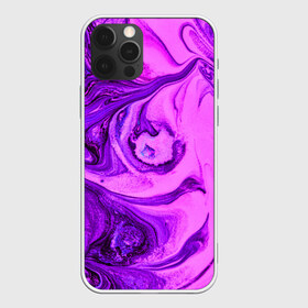 Чехол для iPhone 12 Pro Max с принтом PurpleDEL в Курске, Силикон |  | Тематика изображения на принте: abstraction | liquid | purple | stains | watercolor | абстракция | акварель | жидкий | разводы | фиолетовый