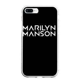 Чехол для iPhone 7Plus/8 Plus матовый с принтом Marilyn Manson в Курске, Силикон | Область печати: задняя сторона чехла, без боковых панелей | goth | gothic | manson | marilyn | metal | mm | music | rock | гот | готы | метал | мэнсон | мэрилин | рок