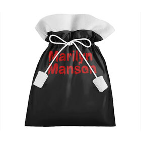 Подарочный 3D мешок с принтом Marilyn Manson в Курске, 100% полиэстер | Размер: 29*39 см | goth | gothic | manson | marilyn | metal | mm | music | rock | гот | готы | метал | мэнсон | мэрилин | рок