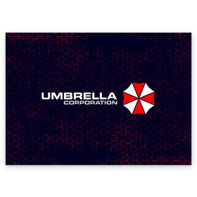 Поздравительная открытка с принтом UMBRELLA CORP / АМБРЕЛЛА в Курске, 100% бумага | плотность бумаги 280 г/м2, матовая, на обратной стороне линовка и место для марки
 | Тематика изображения на принте: corp | corporation | evil | game | games | logo | resident | umbrella | амбрелла | зла | зонт | зонтик | игра | игры | корп | корпорация | лого | логотип | обитель | резидент | символ | эвил