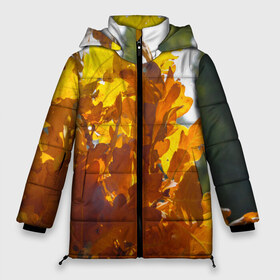 Женская зимняя куртка 3D с принтом Букет из осенних листьев в Курске, верх — 100% полиэстер; подкладка — 100% полиэстер; утеплитель — 100% полиэстер | длина ниже бедра, силуэт Оверсайз. Есть воротник-стойка, отстегивающийся капюшон и ветрозащитная планка. 

Боковые карманы с листочкой на кнопках и внутренний карман на молнии | бабье лето | золотая осень | листья желтые | листья осенние | сентябрь | третье сентября
