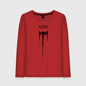 Женский лонгслив хлопок с принтом TRDMrnMsn Marilyn Manson в Курске, 100% хлопок |  | art | logo | manson | marilyn | rock | usa | великий | лого | логотип | мэнсон | мэрилин | рок | ужасный