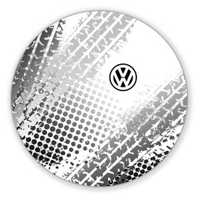 Коврик для мышки круглый с принтом Volkswagen в Курске, резина и полиэстер | круглая форма, изображение наносится на всю лицевую часть | Тематика изображения на принте: volkswagen | vw | vw значок | vw лого | vw марка | vw эмблема | wv | значок vw | значок фольксваген | лого автомобиля | лого вольцваген | логотип vw | фольксваген | фольцваген