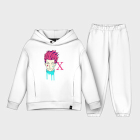 Детский костюм хлопок Oversize с принтом H x H лого в Курске,  |  | anime | hisoka | hunter x hunter | аниме | манга | охотник х охотник | хантер хантер | хантеры | хисока