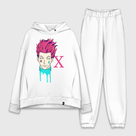 Женский костюм хлопок Oversize с принтом H x H лого в Курске,  |  | anime | hisoka | hunter x hunter | аниме | манга | охотник х охотник | хантер хантер | хантеры | хисока