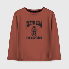 Детский лонгслив хлопок с принтом Death Row Records в Курске, 100% хлопок | круглый вырез горловины, полуприлегающий силуэт, длина до линии бедер | death row | dr dre | hip hop | rap | snoop dogg