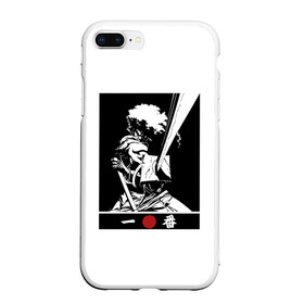 Чехол для iPhone 7Plus/8 Plus матовый с принтом Афросамурай в Курске, Силикон | Область печати: задняя сторона чехла, без боковых панелей | afro | afrosamurai | japan | samurai | афро | афросамурай | самурай | стиль | япония | японский