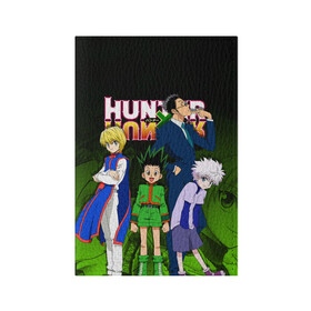 Обложка для паспорта матовая кожа с принтом Hunter x Hunter в Курске, натуральная матовая кожа | размер 19,3 х 13,7 см; прозрачные пластиковые крепления | Тематика изображения на принте: anime | hunter x hunter | аниме | гон фрикс | манга | охотник х охотник | хантер хантер | хантеры