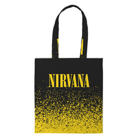 Шоппер 3D с принтом NIRVANA / НИРВАНА в Курске, 100% полиэстер | Плотность: 200 г/м2; Размер: 34×35 см; Высота лямок: 30 см | band | cobain | face | kurt | logo | music | nirvana | rock | rocknroll | группа | кобейн | курт | лого | логотип | музыка | музыкальная | нирвана | рожица | рок | рокнролл | символ