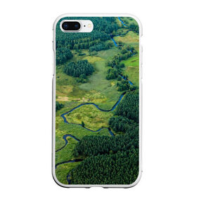 Чехол для iPhone 7Plus/8 Plus матовый с принтом Пейзаж в Курске, Силикон | Область печати: задняя сторона чехла, без боковых панелей | Тематика изображения на принте: дерево | деревья | лес | леса | лесной | луг | луга | пейзаж | пейзажи | природа | природный | река | реки
