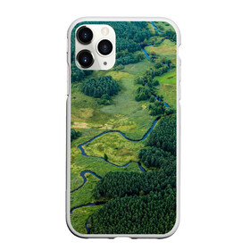 Чехол для iPhone 11 Pro Max матовый с принтом Пейзаж в Курске, Силикон |  | Тематика изображения на принте: дерево | деревья | лес | леса | лесной | луг | луга | пейзаж | пейзажи | природа | природный | река | реки