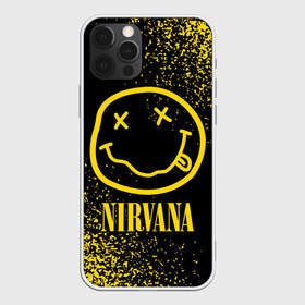 Чехол для iPhone 12 Pro Max с принтом NIRVANA НИРВАНА в Курске, Силикон |  | band | cobain | face | kurt | logo | music | nirvana | rock | rocknroll | группа | кобейн | курт | лого | логотип | музыка | музыкальная | нирвана | рожица | рок | рокнролл | символ