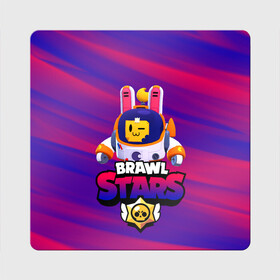 Магнит виниловый Квадрат с принтом ЛУННЫЙ СПРУТ BRAWL STARS в Курске, полимерный материал с магнитным слоем | размер 9*9 см, закругленные углы | 8 bit | brawl | crow | leon | max | mecha | moon sprout | nani | rogue | sally | spike | sprout | stars | werewolf | wolf | бравл | волк | ворон | заяц | леон | лунный спрут | макс | мортис | нани | оборотень | ребенку | робот | салли 