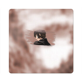 Магнит виниловый Квадрат с принтом Дазай Осаму в Курске, полимерный материал с магнитным слоем | размер 9*9 см, закругленные углы | bungou stray dogs | dazai | osamu | бродячие псы | великий | дазай | осаму