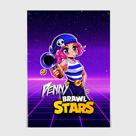 Постер с принтом Penny Brawl Stars в Курске, 100% бумага
 | бумага, плотность 150 мг. Матовая, но за счет высокого коэффициента гладкости имеет небольшой блеск и дает на свету блики, но в отличии от глянцевой бумаги не покрыта лаком | anime | brawl | brawl stars | brawlstars | brawl_stars | panny | peny | аниме | бравл | бравлстарс | девочка | девочка в шкуре медведя | девушка | манга | пени | пини