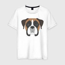 Мужская футболка хлопок с принтом Для Любителей Боксёров в Курске, 100% хлопок | прямой крой, круглый вырез горловины, длина до линии бедер, слегка спущенное плечо. | 