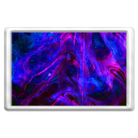 Магнит 45*70 с принтом Space в Курске, Пластик | Размер: 78*52 мм; Размер печати: 70*45 | abstraction | glitter | paint | stains | абстракция | блестки | краска | разводы | розовый | синий