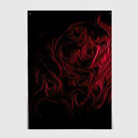 Постер с принтом Fire в Курске, 100% бумага
 | бумага, плотность 150 мг. Матовая, но за счет высокого коэффициента гладкости имеет небольшой блеск и дает на свету блики, но в отличии от глянцевой бумаги не покрыта лаком | abstraction | background | patterns | red | shadow | абстракция | красный | тень | узоры | фон