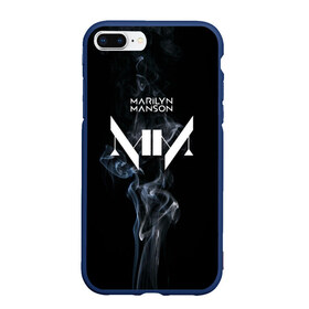 Чехол для iPhone 7Plus/8 Plus матовый с принтом TRDMrnMsn Marilyn Manson в Курске, Силикон | Область печати: задняя сторона чехла, без боковых панелей | art | logo | manson | marilyn | rock | usa | великий | лого | логотип | мэнсон | мэрилин | рок | ужасный