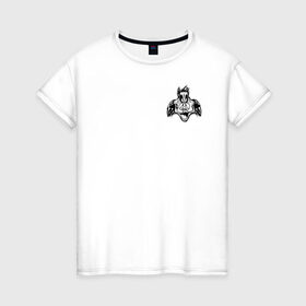 Женская футболка хлопок с принтом Сильвестр в Курске, 100% хлопок | прямой крой, круглый вырез горловины, длина до линии бедер, слегка спущенное плечо | looney tunes | sylvester | vdzabma | луни тюнз | сильвестр