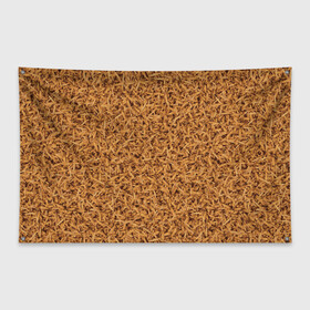 Флаг-баннер с принтом Пшено в Курске, 100% полиэстер | размер 67 х 109 см, плотность ткани — 95 г/м2; по краям флага есть четыре люверса для крепления | bread | millet | вкусно | еда | прикол | пшено | хлеб