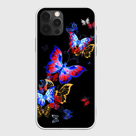 Чехол для iPhone 12 Pro Max с принтом Поцелуй бабочек в Курске, Силикон |  | Тематика изображения на принте: angel | butterfly | fairy | neon | night | wings | ангел | бабочка | бабочки | девушке | животные | красочные | крылья | летающие | магия | махаон | мотыльки | насекомые | неоновые | ночные | ночь | подарок | природа