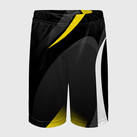 Детские спортивные шорты 3D с принтом SPORT WEAR YELLOW в Курске,  100% полиэстер
 | пояс оформлен широкой мягкой резинкой, ткань тянется
 | Тематика изображения на принте: abstraction | geometry | neon | sport | sport wear | texture | абстракция | брызги | геометрия | краски | красный | линии | неон | неоновый | полосы | соты | спорт | спортивная одежда | спортивная форма | текстура | фигуры