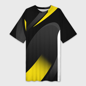 Платье-футболка 3D с принтом SPORT WEAR YELLOW в Курске,  |  | abstraction | geometry | neon | sport | sport wear | texture | абстракция | брызги | геометрия | краски | красный | линии | неон | неоновый | полосы | соты | спорт | спортивная одежда | спортивная форма | текстура | фигуры