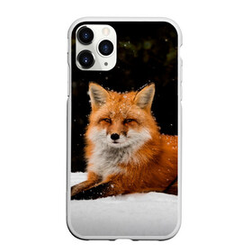 Чехол для iPhone 11 Pro Max матовый с принтом Лиса и снег в Курске, Силикон |  | fox | foxy | животные | звери | зима | зимняя | лиса | лисичка | лисы | природа | снег | снежная