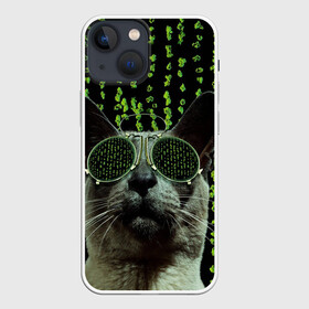 Чехол для iPhone 13 mini с принтом КОТ в Курске,  |  | животные | зайка | заяц | звери | зевающий кот | кися | кот | котенок | котики | коты | кричащий кот | кролик | минимализм | питомцы | прикольные картинки