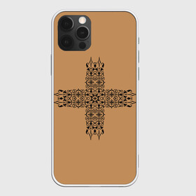 Чехол для iPhone 12 Pro Max с принтом Узорный крест в Курске, Силикон |  | Тематика изображения на принте: готика | крест | симметричный рисунок. | тату | узорный крест | узоры