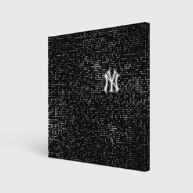 Холст квадратный с принтом New York Yankees в Курске, 100% ПВХ |  | baseball | fashion | game | glitch | new york | sport | бейсбол | игра | мода | нью йорк | спорт