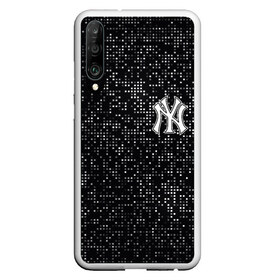 Чехол для Honor P30 с принтом New York Yankees в Курске, Силикон | Область печати: задняя сторона чехла, без боковых панелей | Тематика изображения на принте: baseball | fashion | game | glitch | new york | sport | бейсбол | игра | мода | нью йорк | спорт