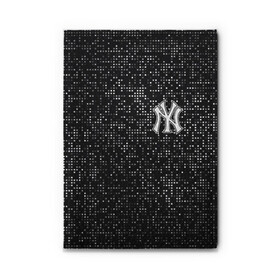 Обложка для автодокументов с принтом New York Yankees в Курске, натуральная кожа |  размер 19,9*13 см; внутри 4 больших “конверта” для документов и один маленький отдел — туда идеально встанут права | baseball | fashion | game | glitch | new york | sport | бейсбол | игра | мода | нью йорк | спорт